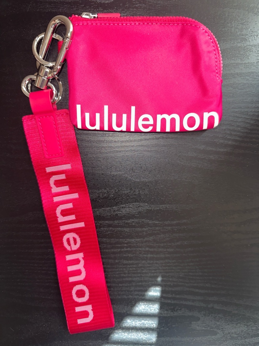 lululemon athletica Hot Pink Key & Card Holder Wristlet